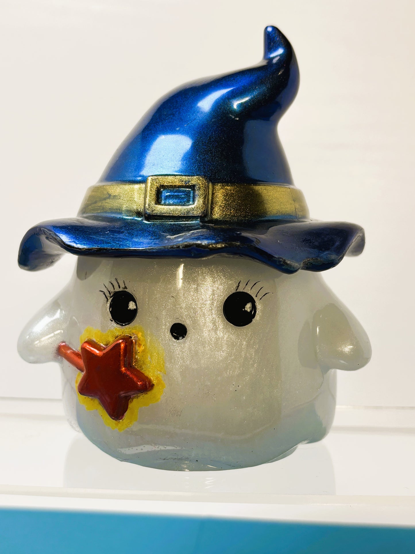 Ghost Gift Box with Witches Hat and Magic Wand