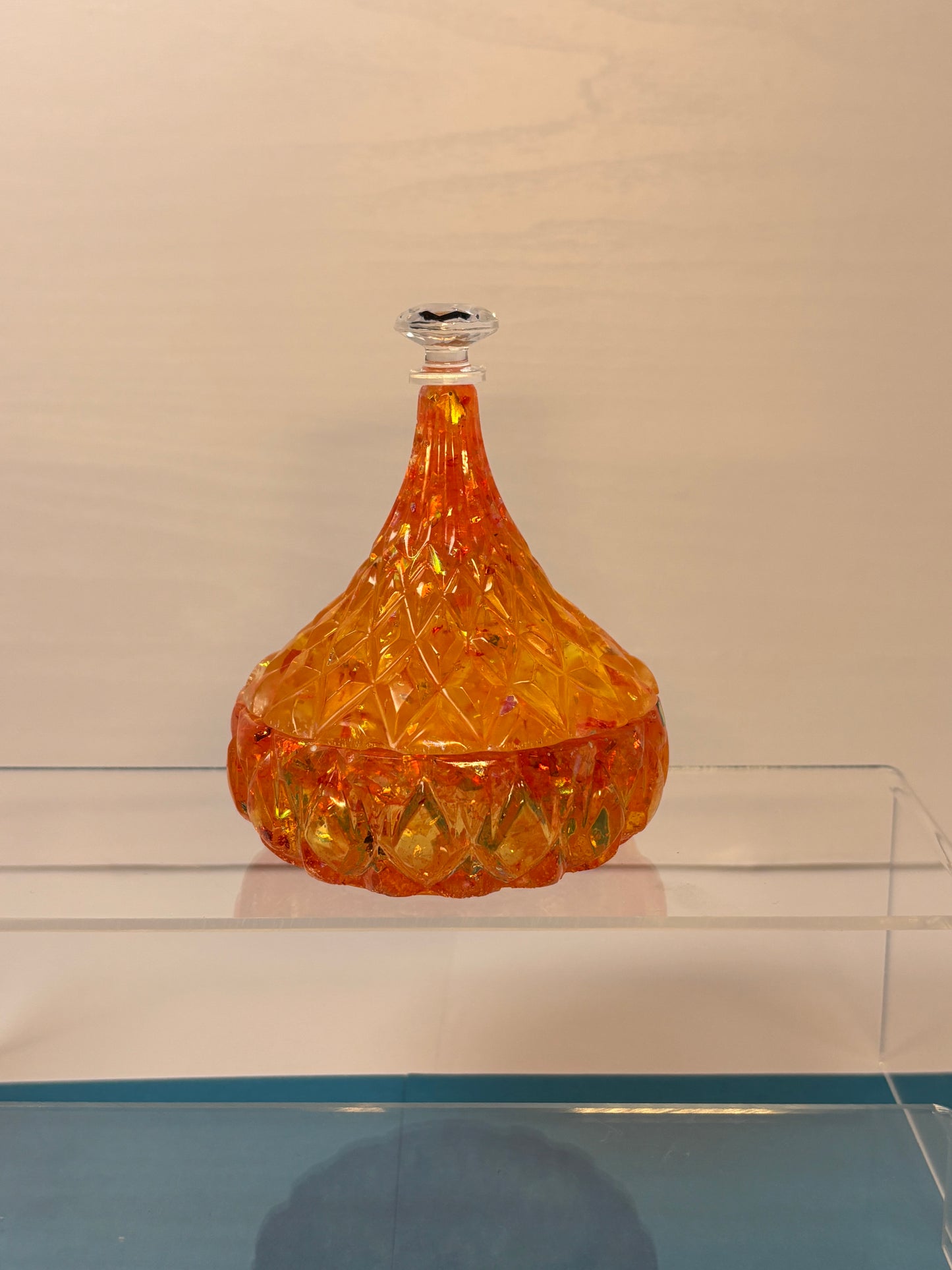 RESIN-0010  'Genie' Bottle Trinket Box - Choose a color