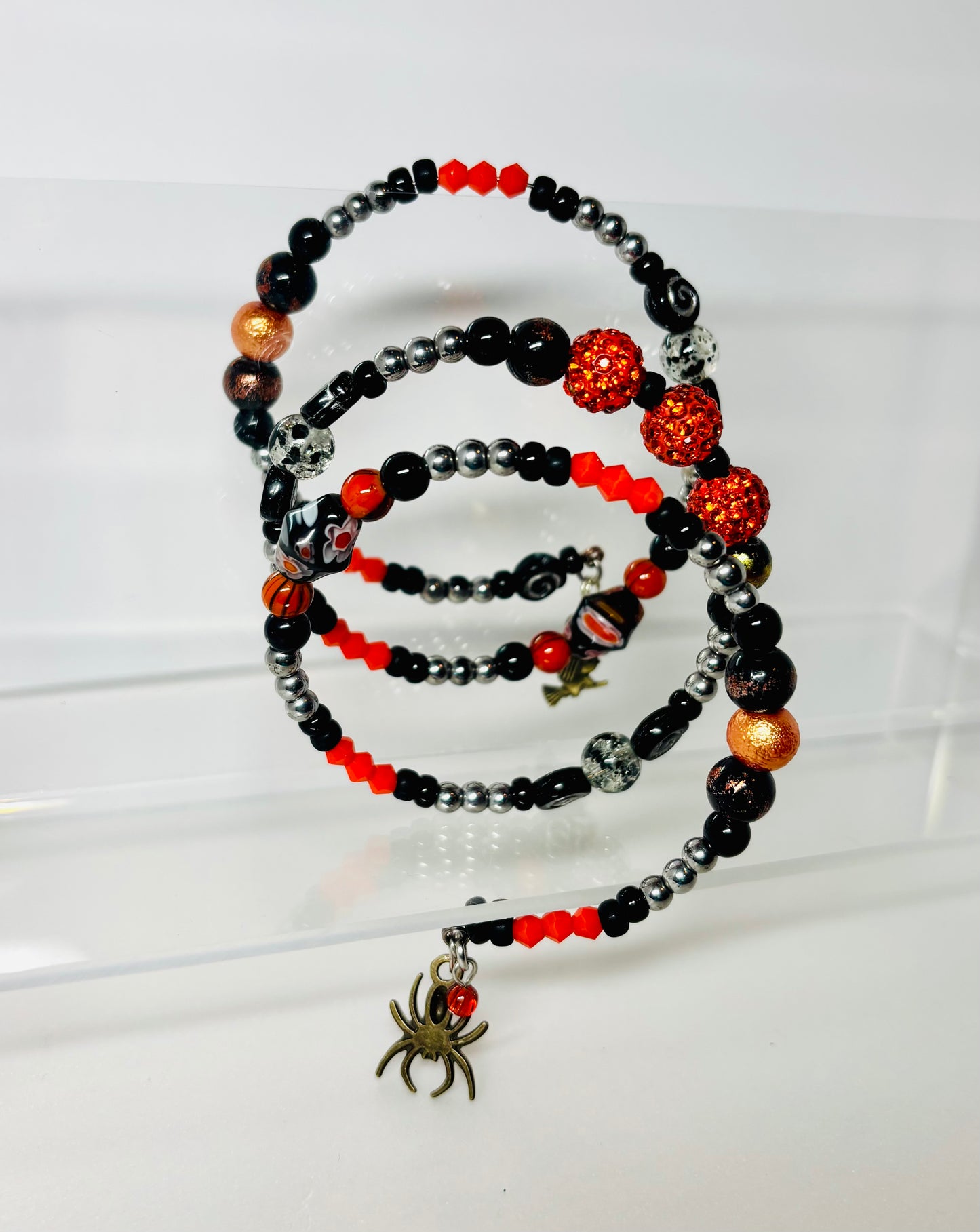 BR-2001 Halloween Memory Wire Bracelets