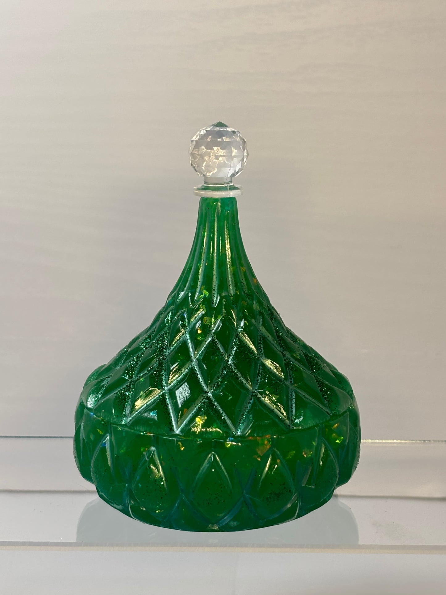 RESIN-0010  'Genie' Bottle Trinket Box - Choose a color