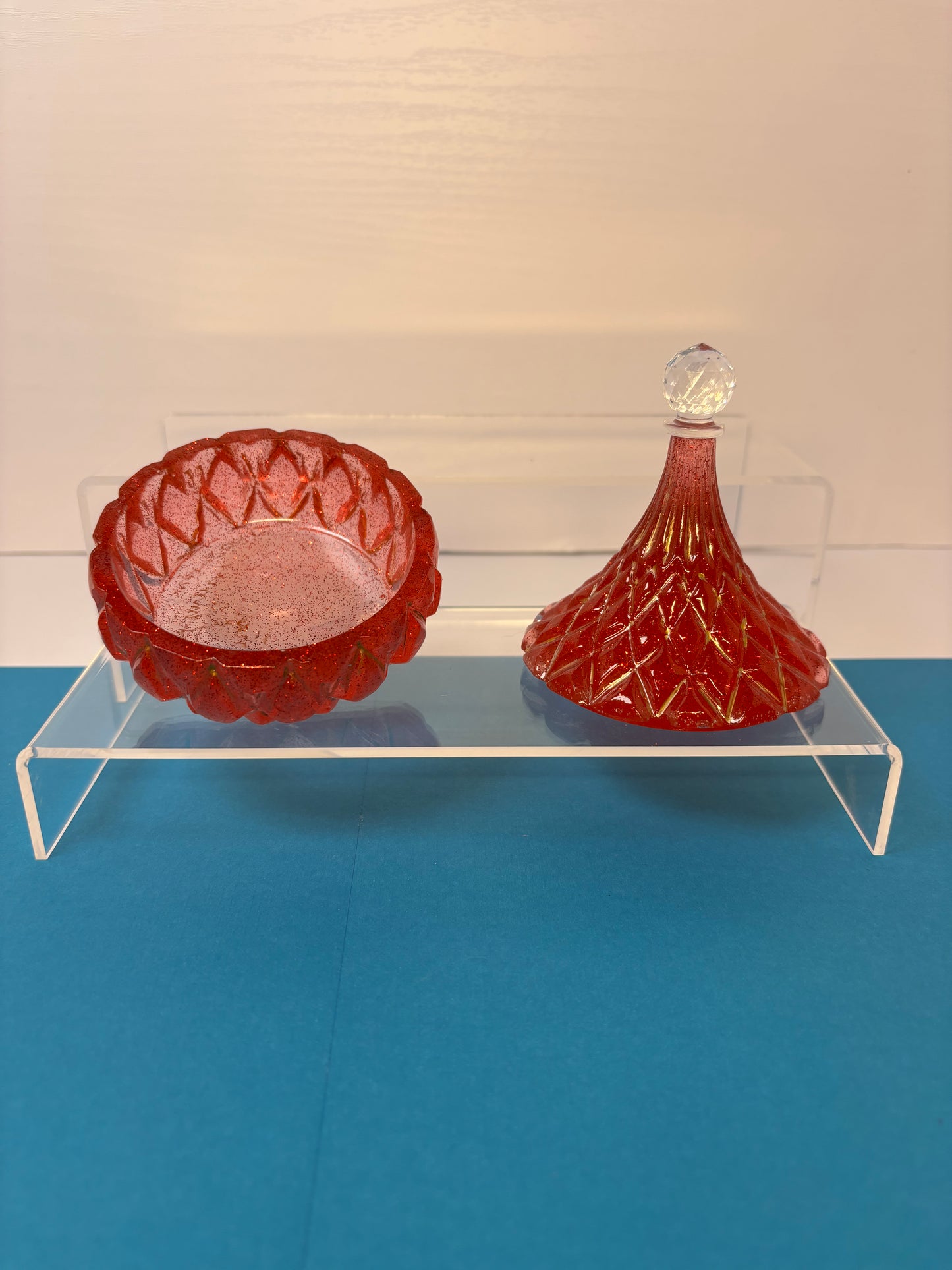 RESIN-0010  'Genie' Bottle Trinket Box - Choose a color