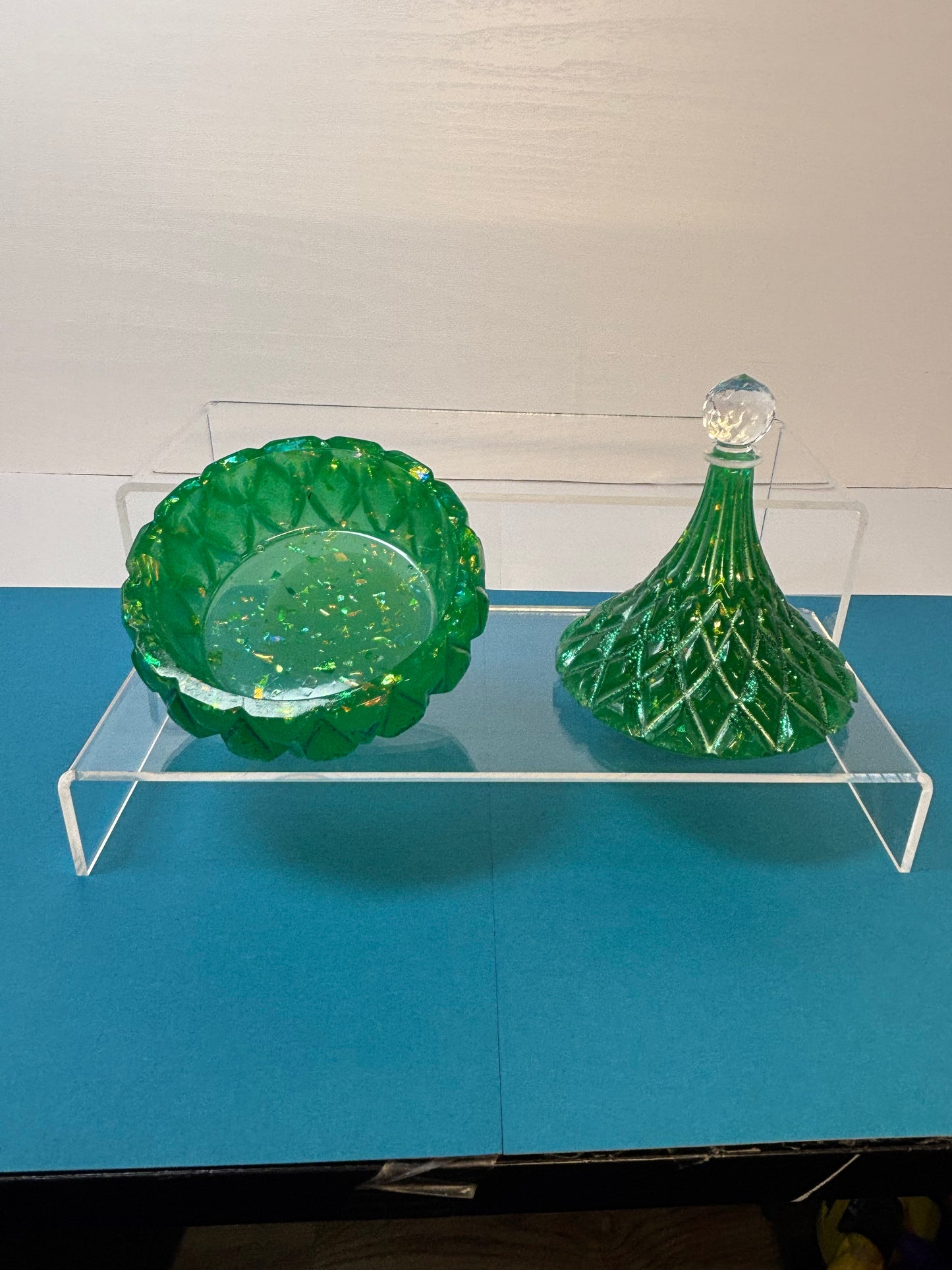 RESIN-0010  'Genie' Bottle Trinket Box - Choose a color