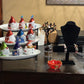 RESIN-2009 Santa Gnome Jar with Hat Lid