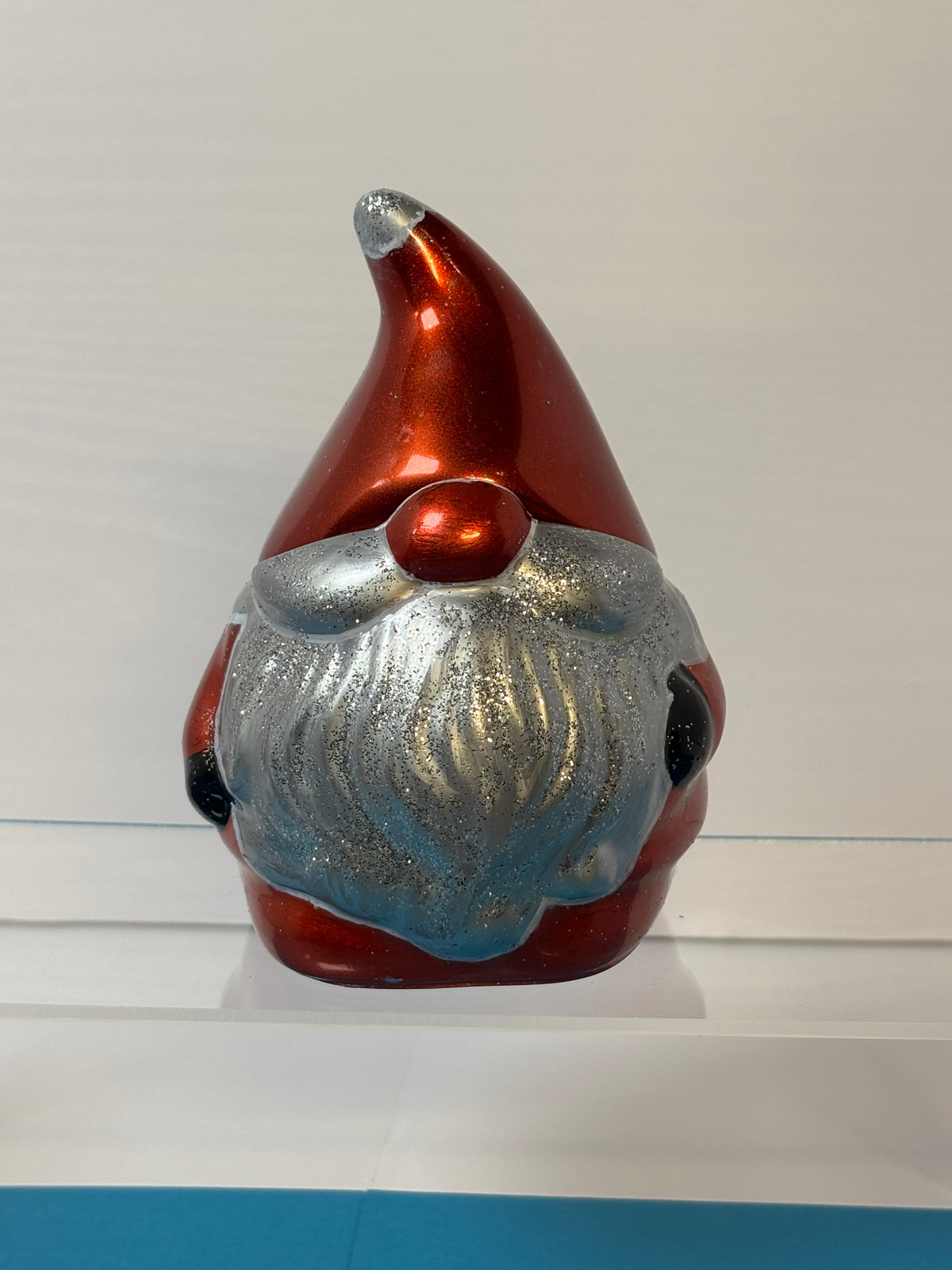 RESIN-2009 Santa Gnome Jar with Hat Lid