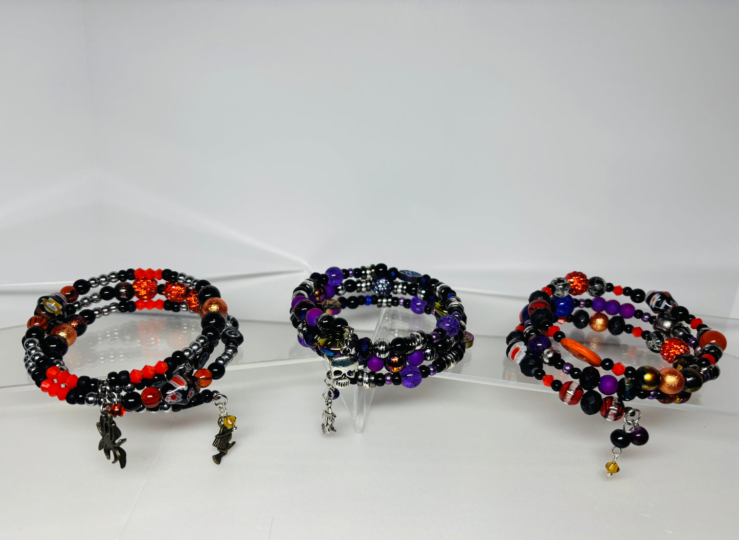 BR-2001 Halloween Memory Wire Bracelets