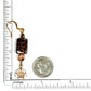 ER-0054 Rose Gold Bohemian Crystal Glass Beaded Earrings