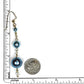 ER-0057 Trio of Turquoise Blue Pearl Dangle Earrings