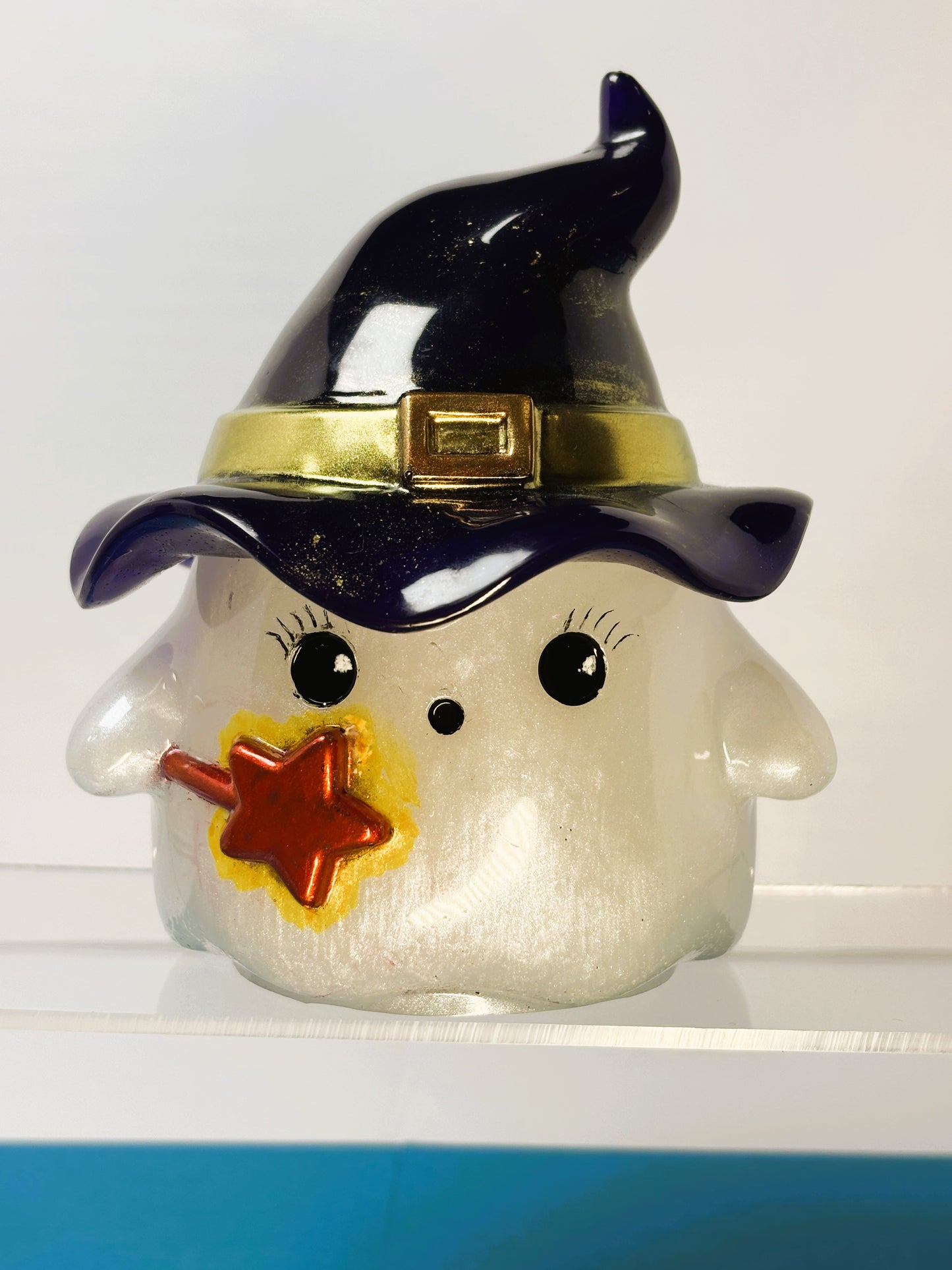 Ghost Gift Box with Witches Hat and Magic Wand